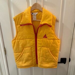 Vintage Yellow Men’s Avon Vest with Red Accents